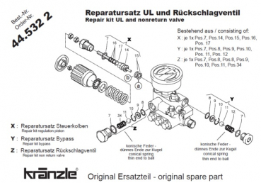 Kränzle Reparatursatzt für UL und