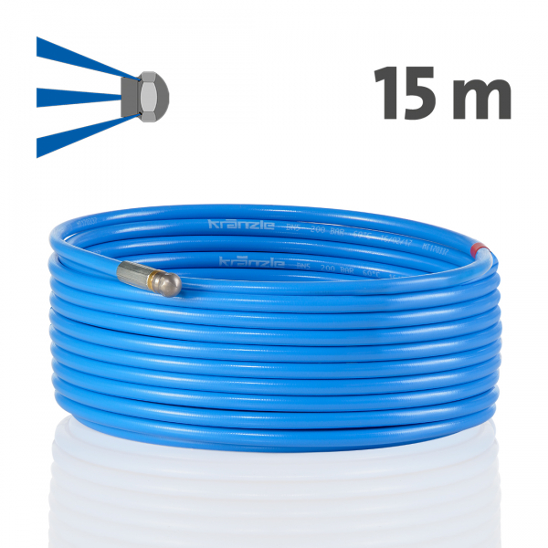 Rohrreinigungsschlauch 15 m Stecksystem D12
