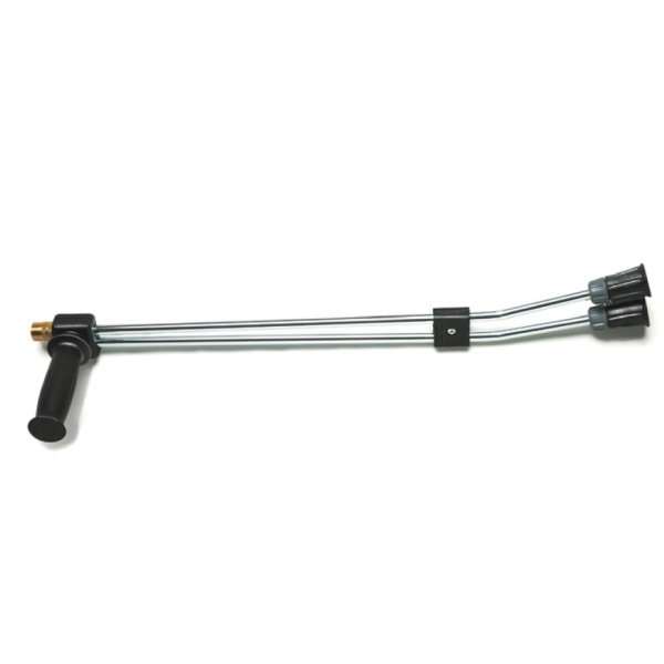 Kränzle Doppellanze 660 mm mit ISO-Handgriff und Druckregulierung, Anschluss ST 30 Nippel M 22 AG