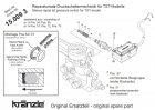 Kränzle    Reparatur-Satz Druckschaltermechanik für TST-Modelle